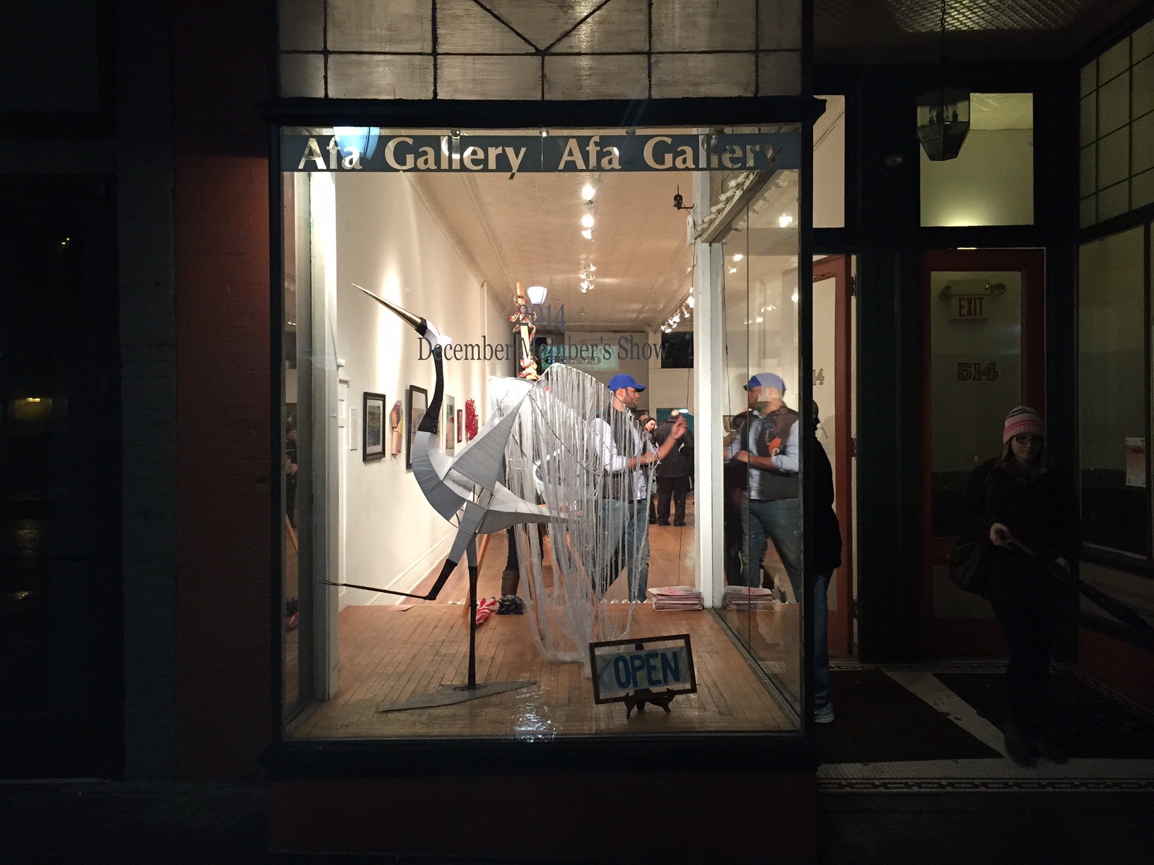 Outside AFA Gallery