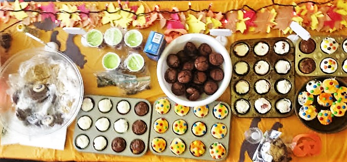 Halloween themed baked goods