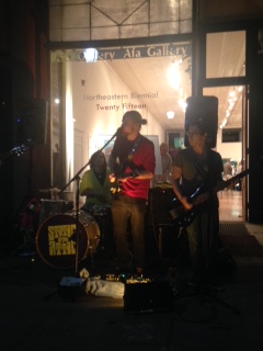 outdoor band playing music