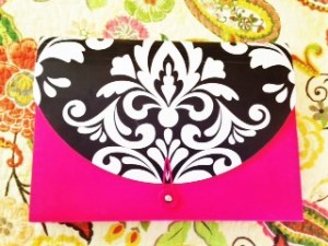 pink organization folder