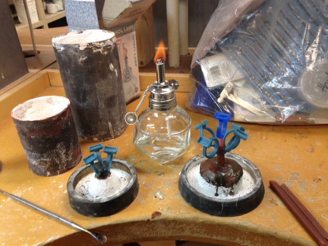 attaching wax rings to buttons