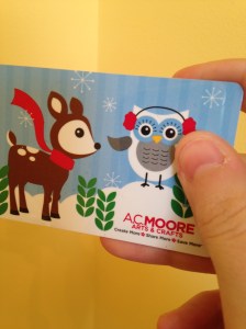 AC Moore Holiday gift card