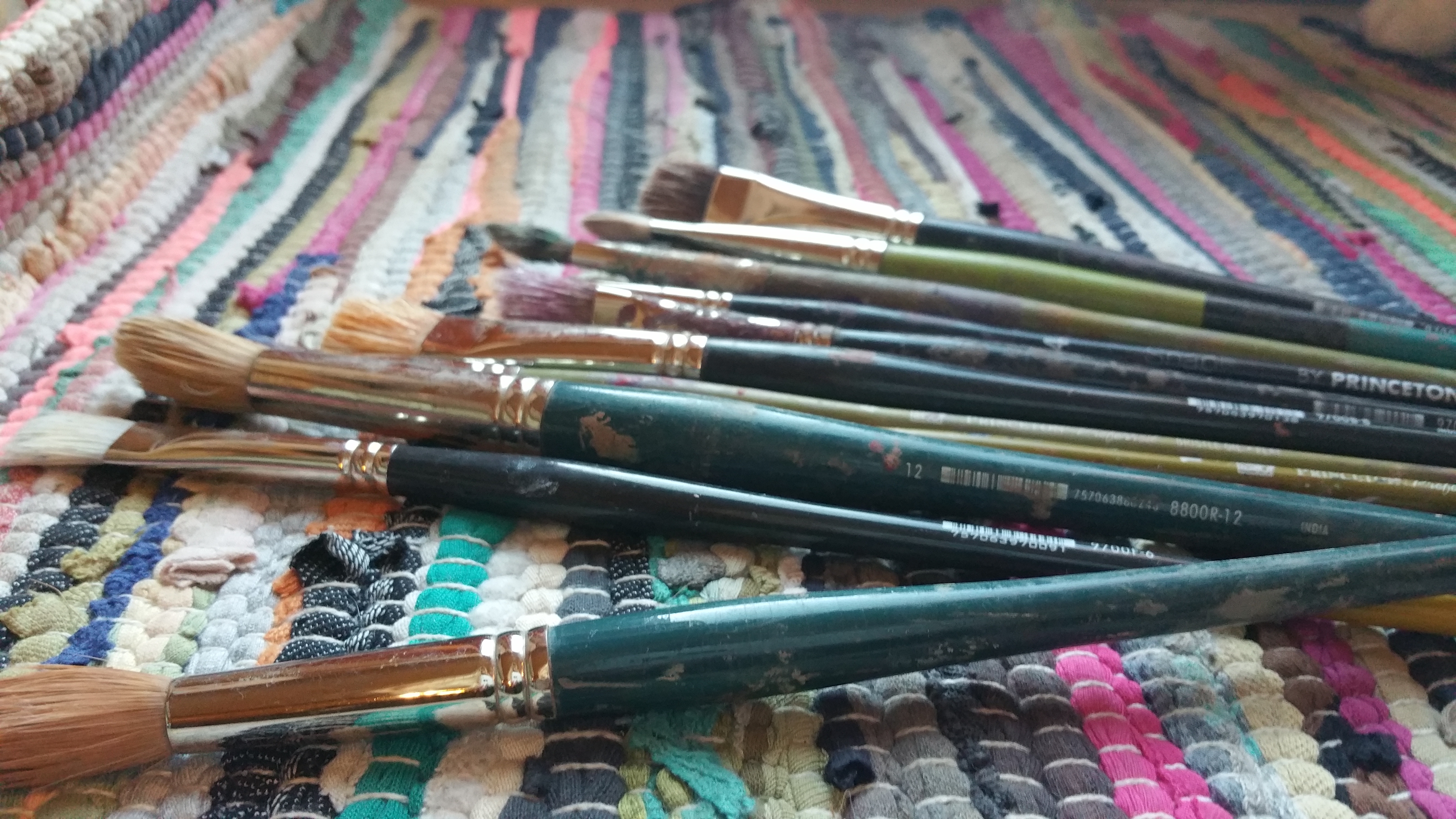 Cleaned brushes