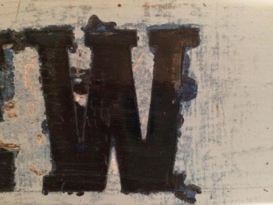 spray painted letter