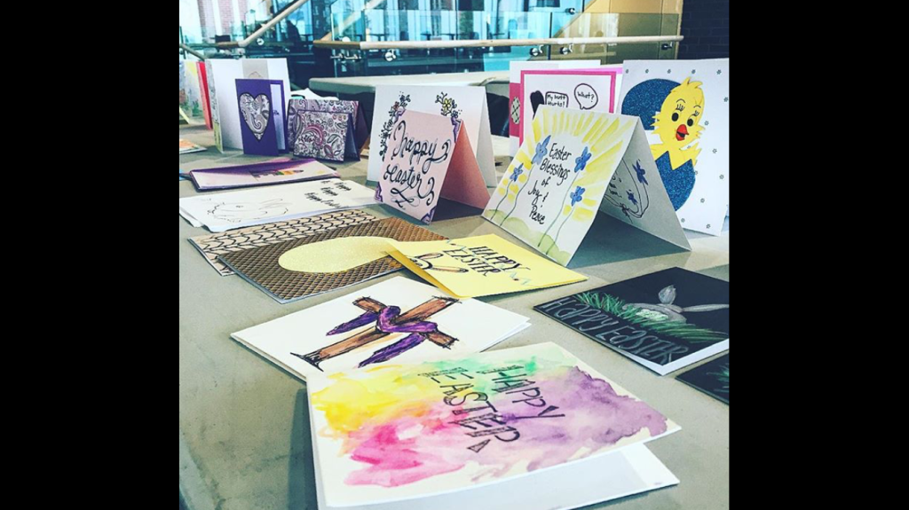 zeta omicron Easter and spring card sale