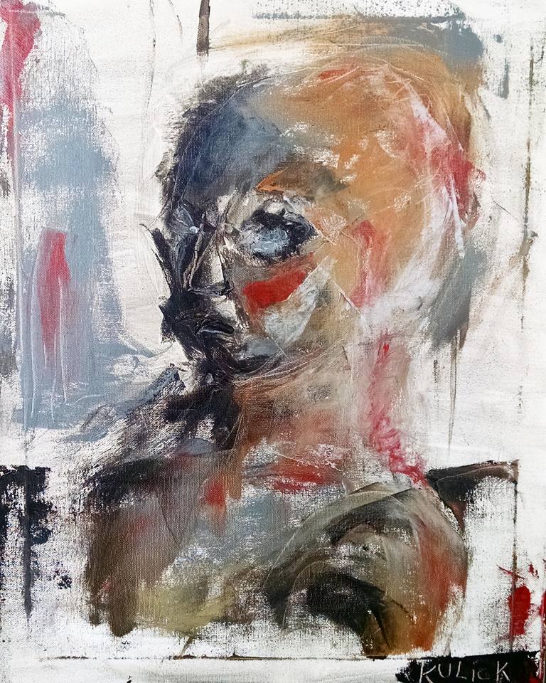 self portrait, oil on canvas