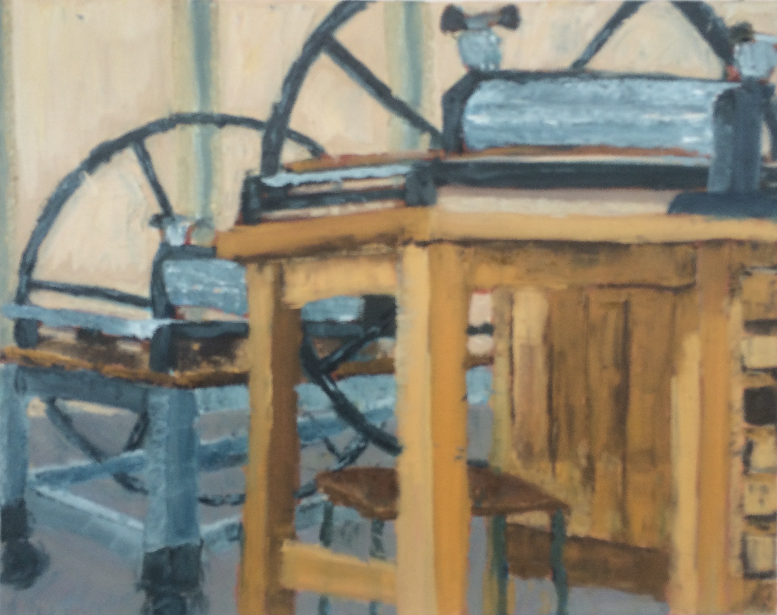 painting, oil, vintage