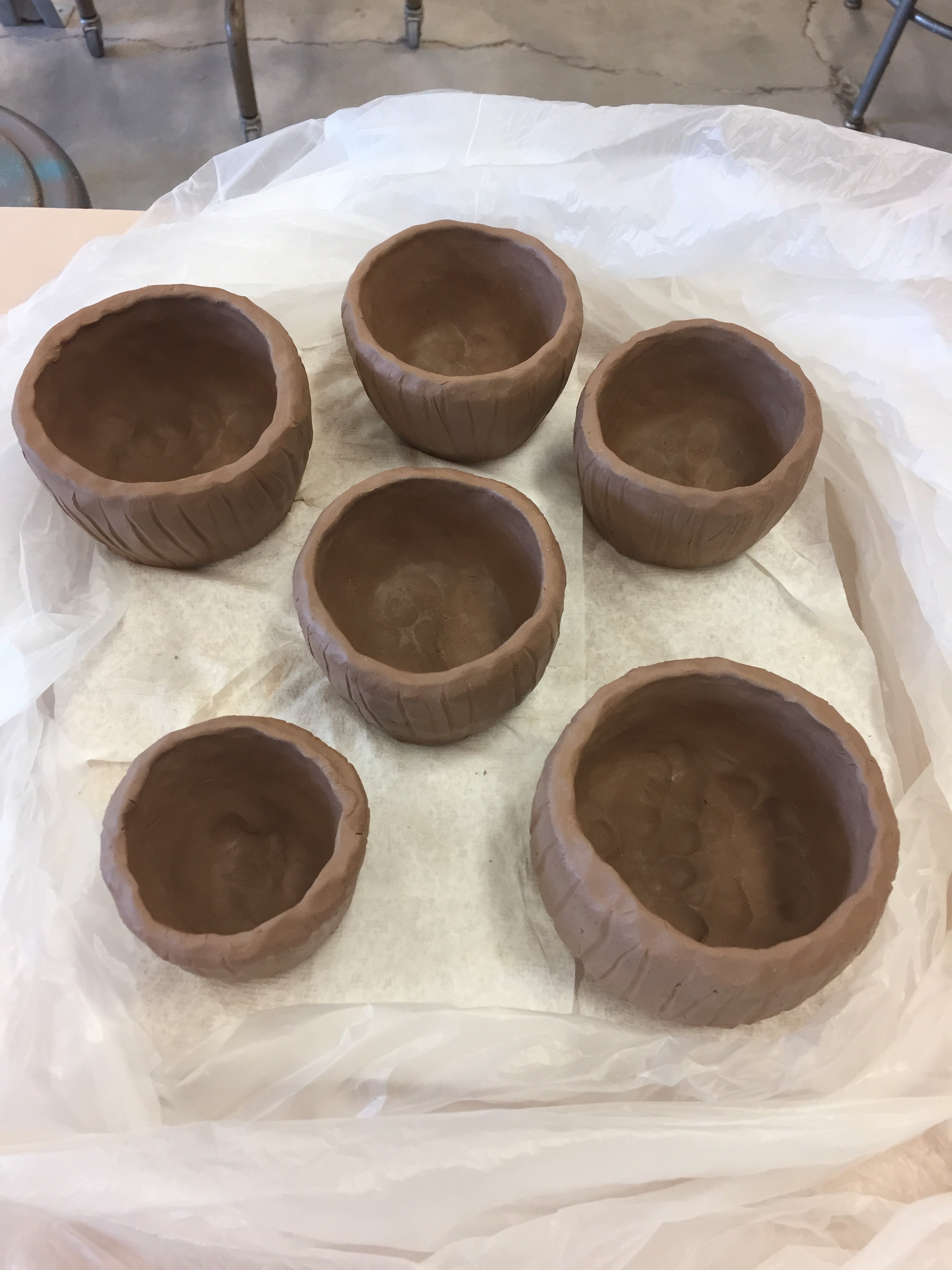 Inside view of my Pinch Pots