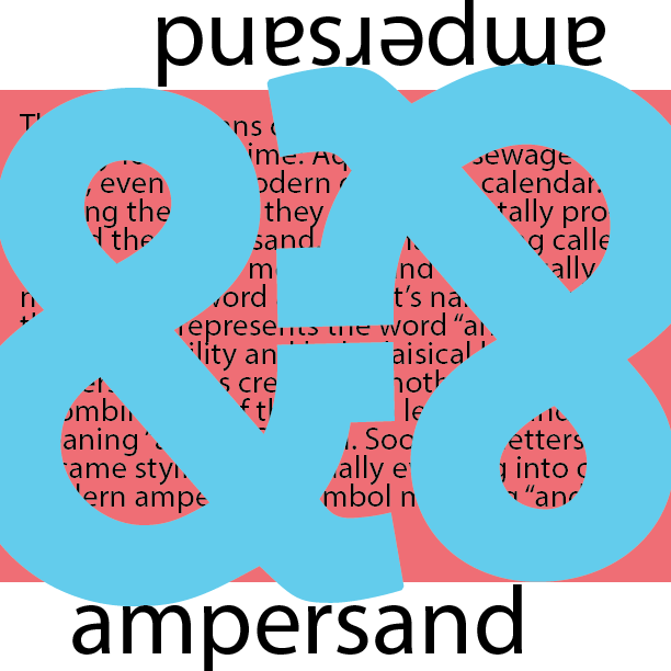 ampersand, graphic design, poster, visual