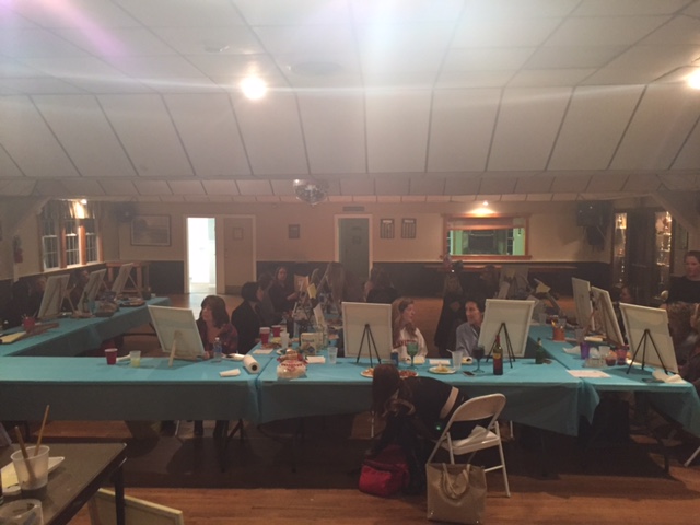 Everyone getting ready to paint!