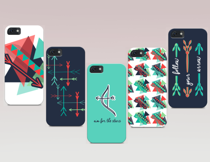 graphic design, digital, art, phone, cases, arrows
