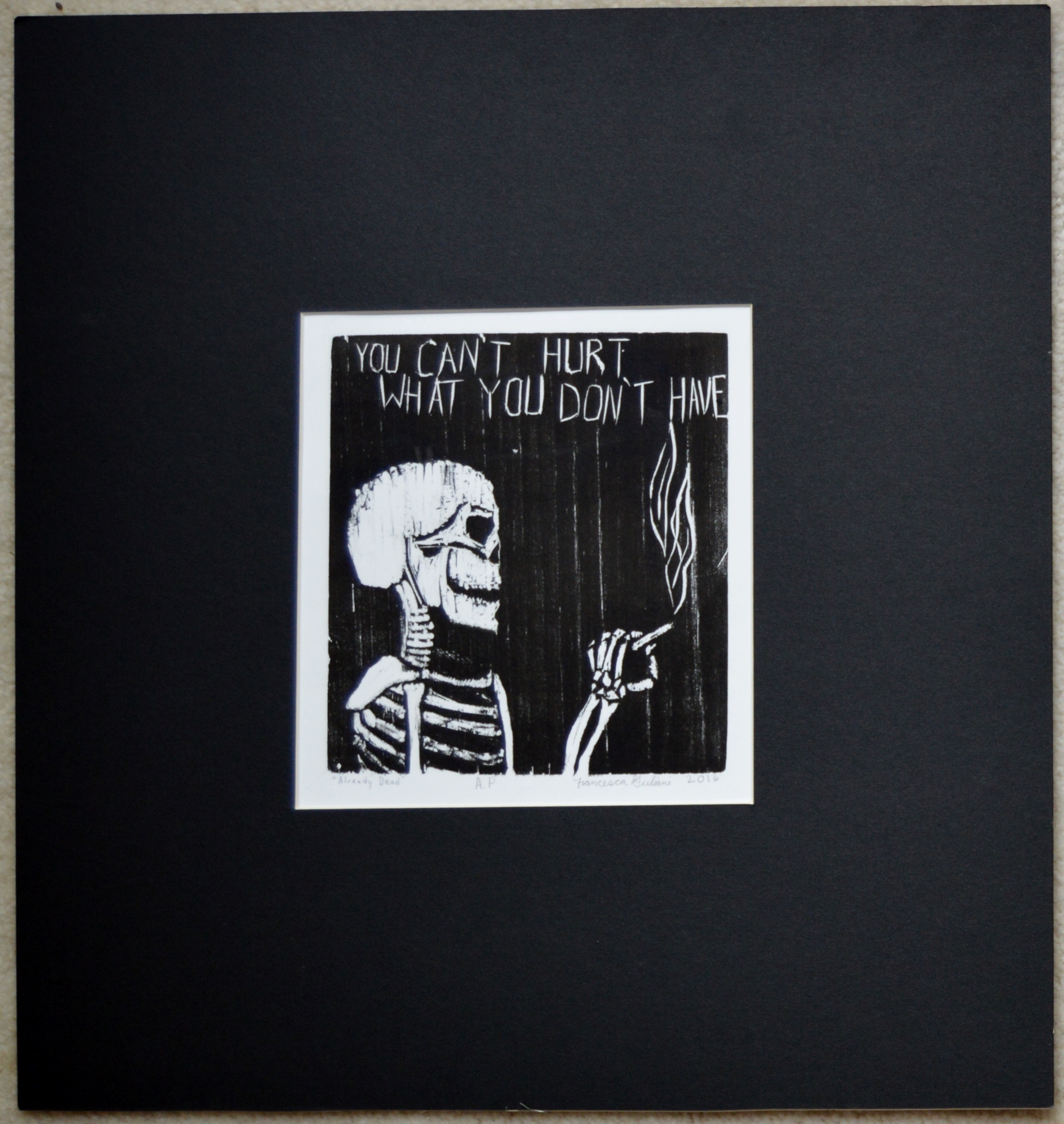 skeleton, black, white, print