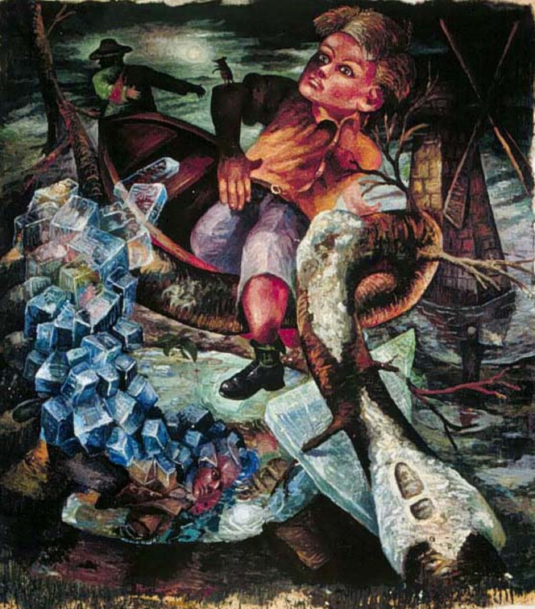 Painting of young man