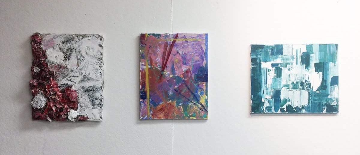 Three Non-objective paintings