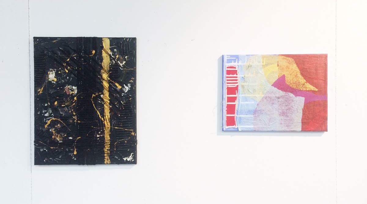 Two Non-objective paintings