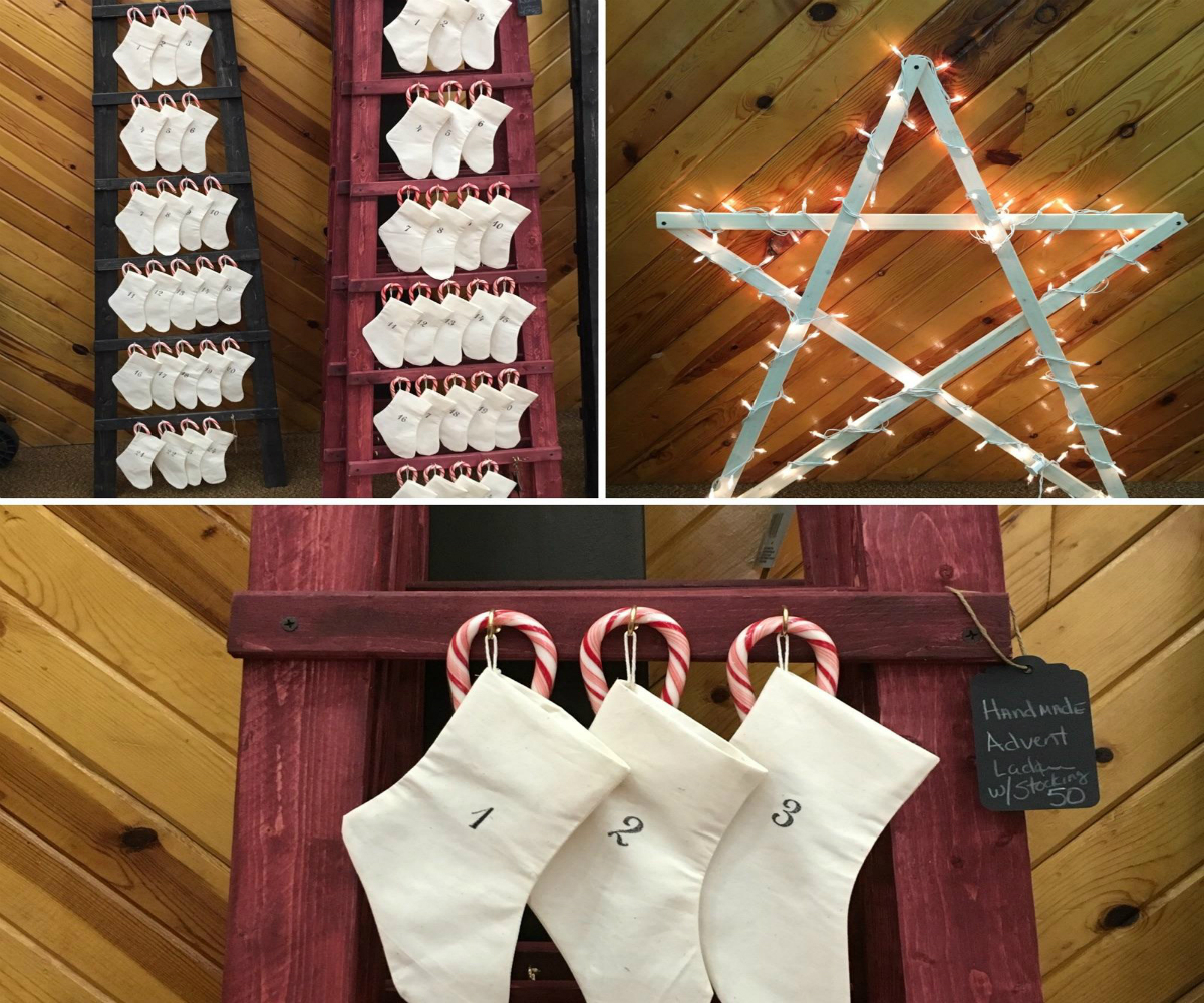 advent ladders and christmas star
