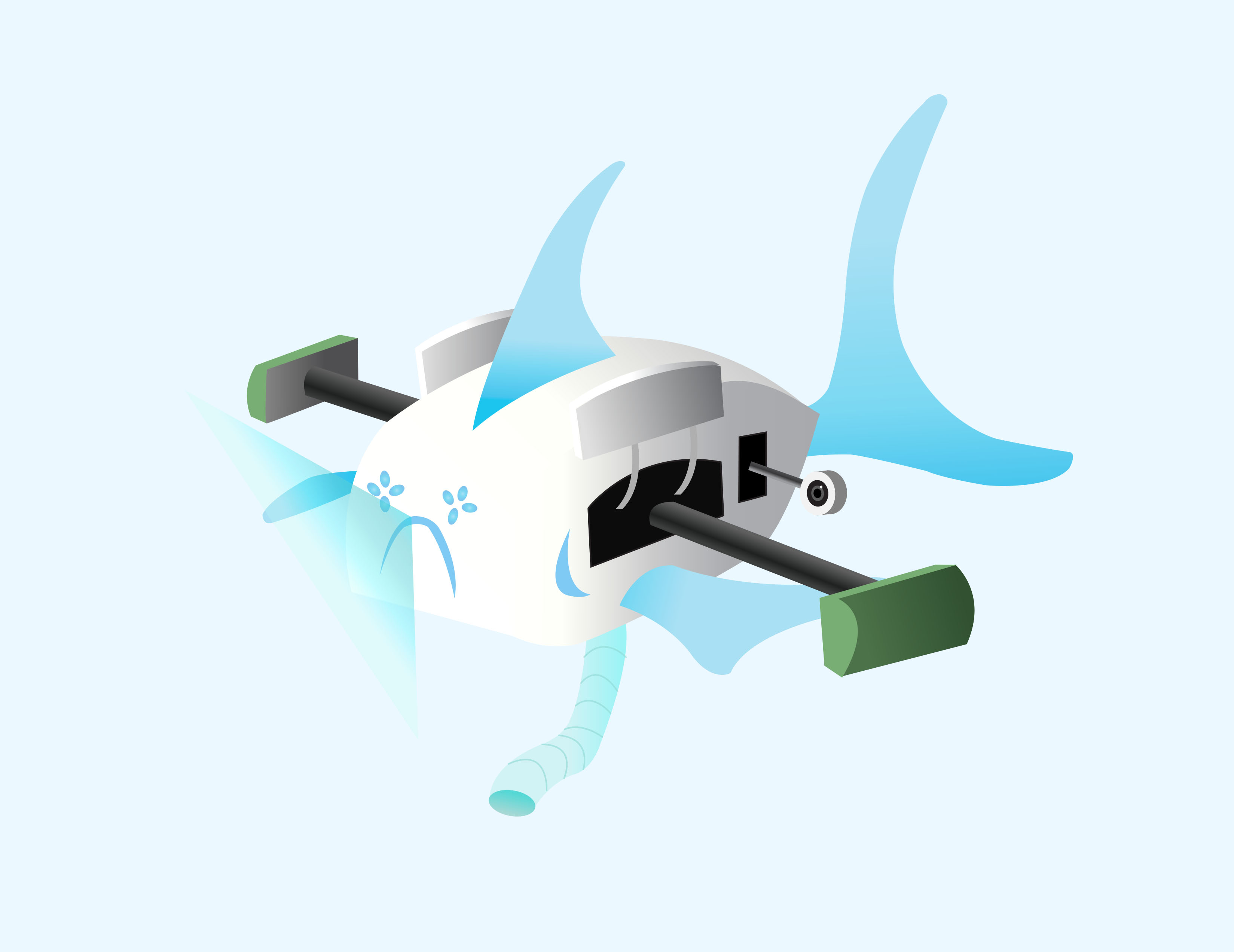Colored Fish Robot