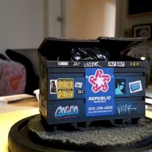 garbage can miniature