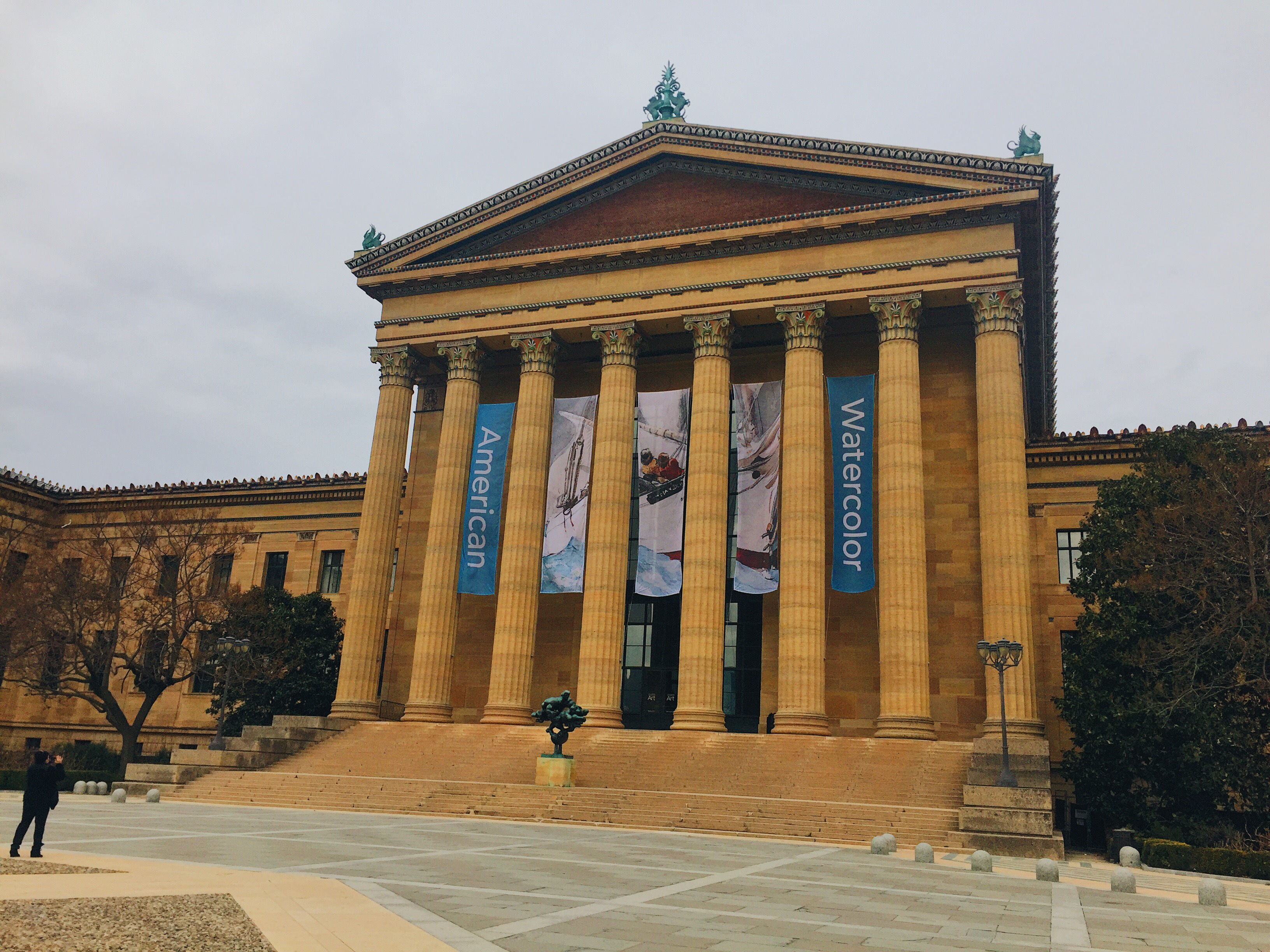 Outside view of the Philadelphia Museum of Art Entrance