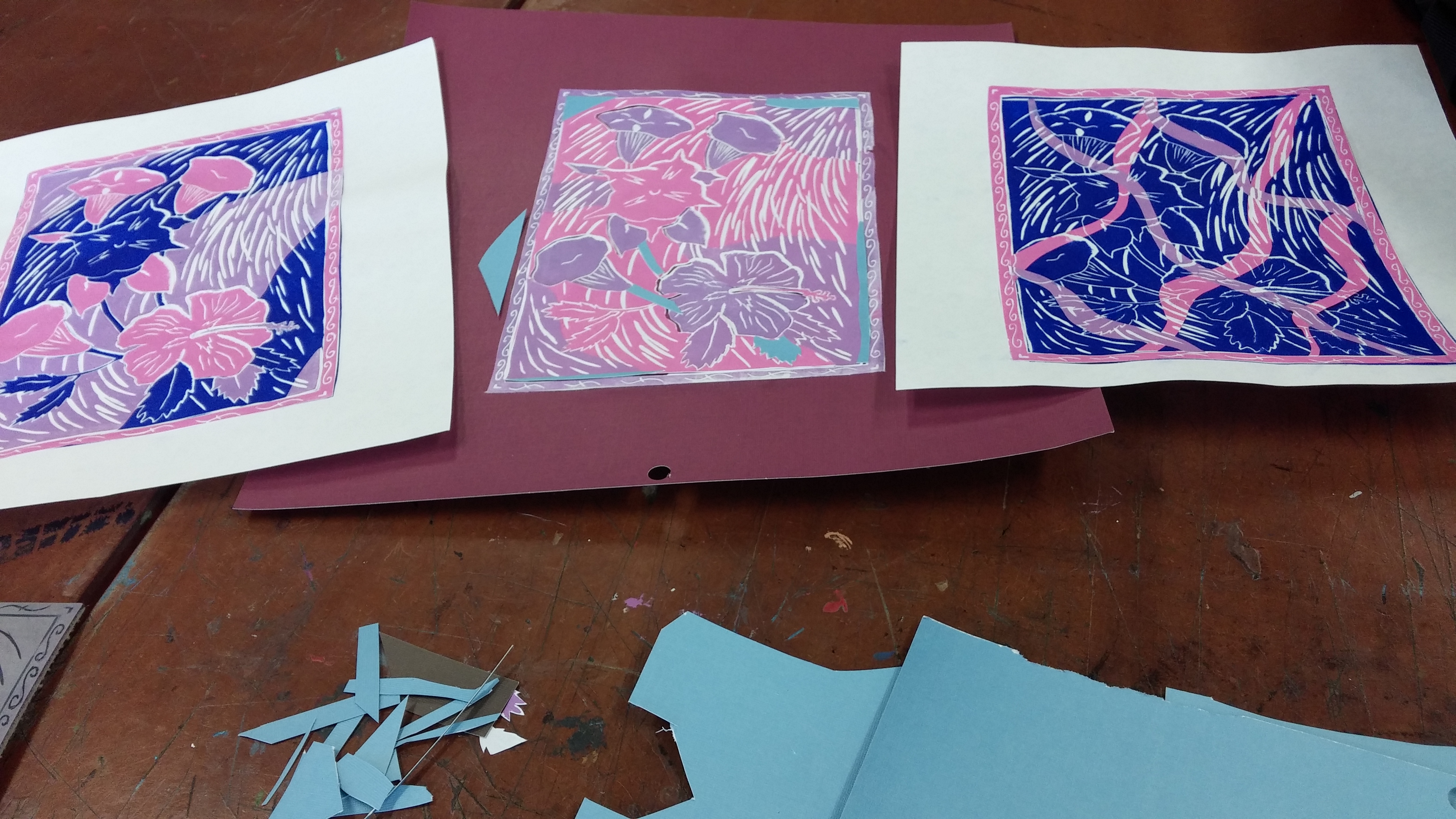 Three final prints for the Enos project