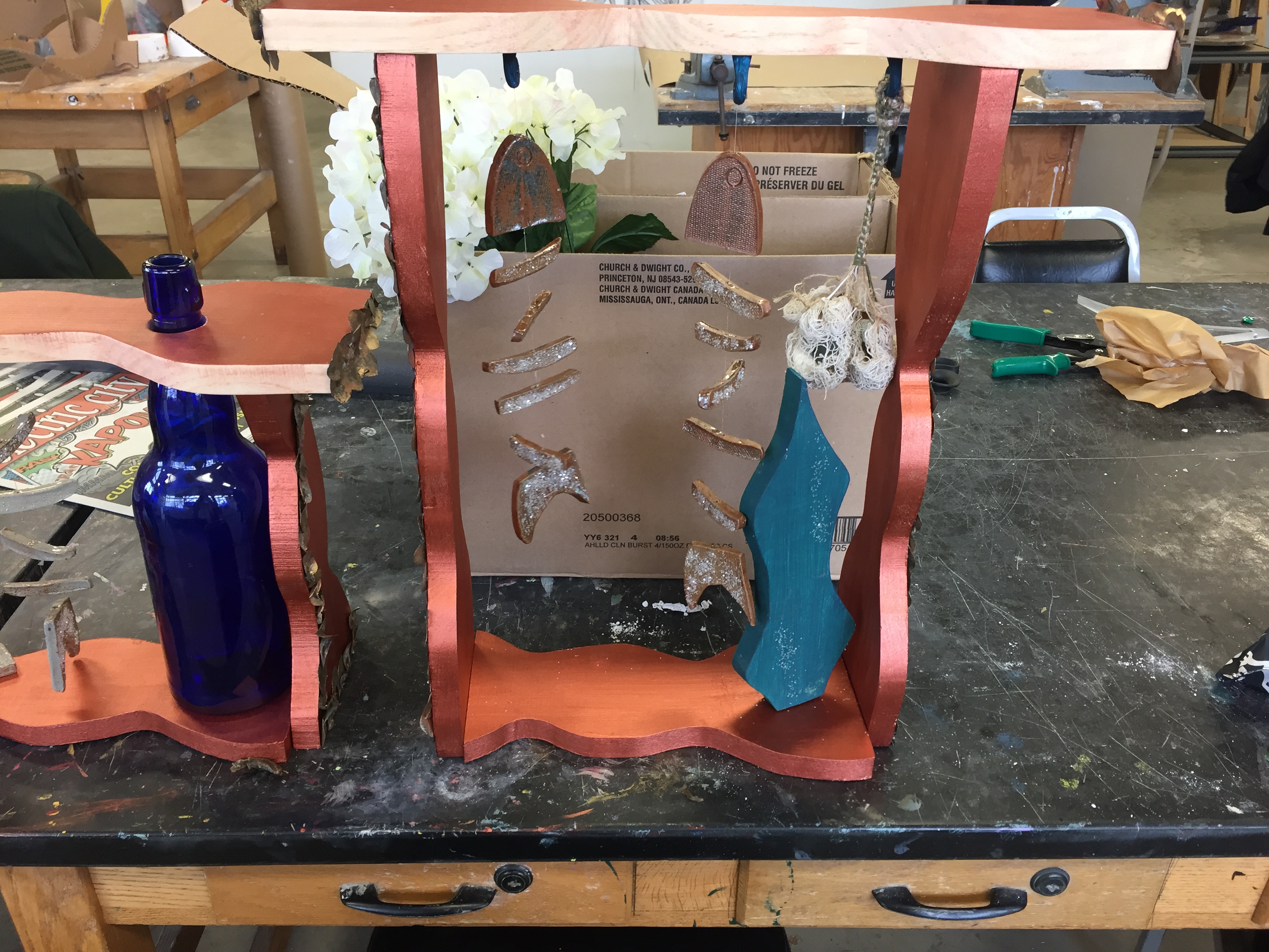 Duchamp Inspired Wood Sculpture