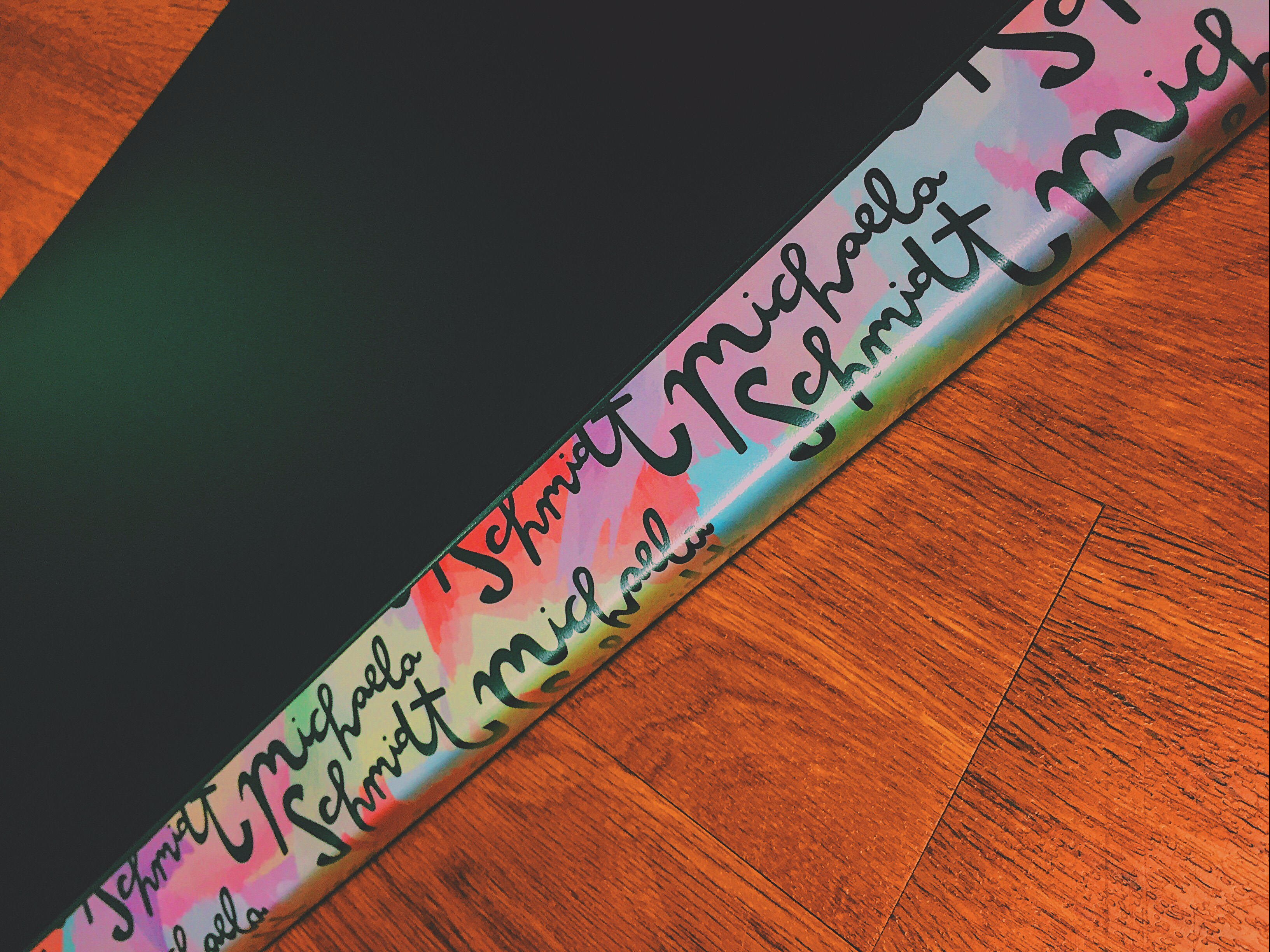 Portfolio with a colorful binding design