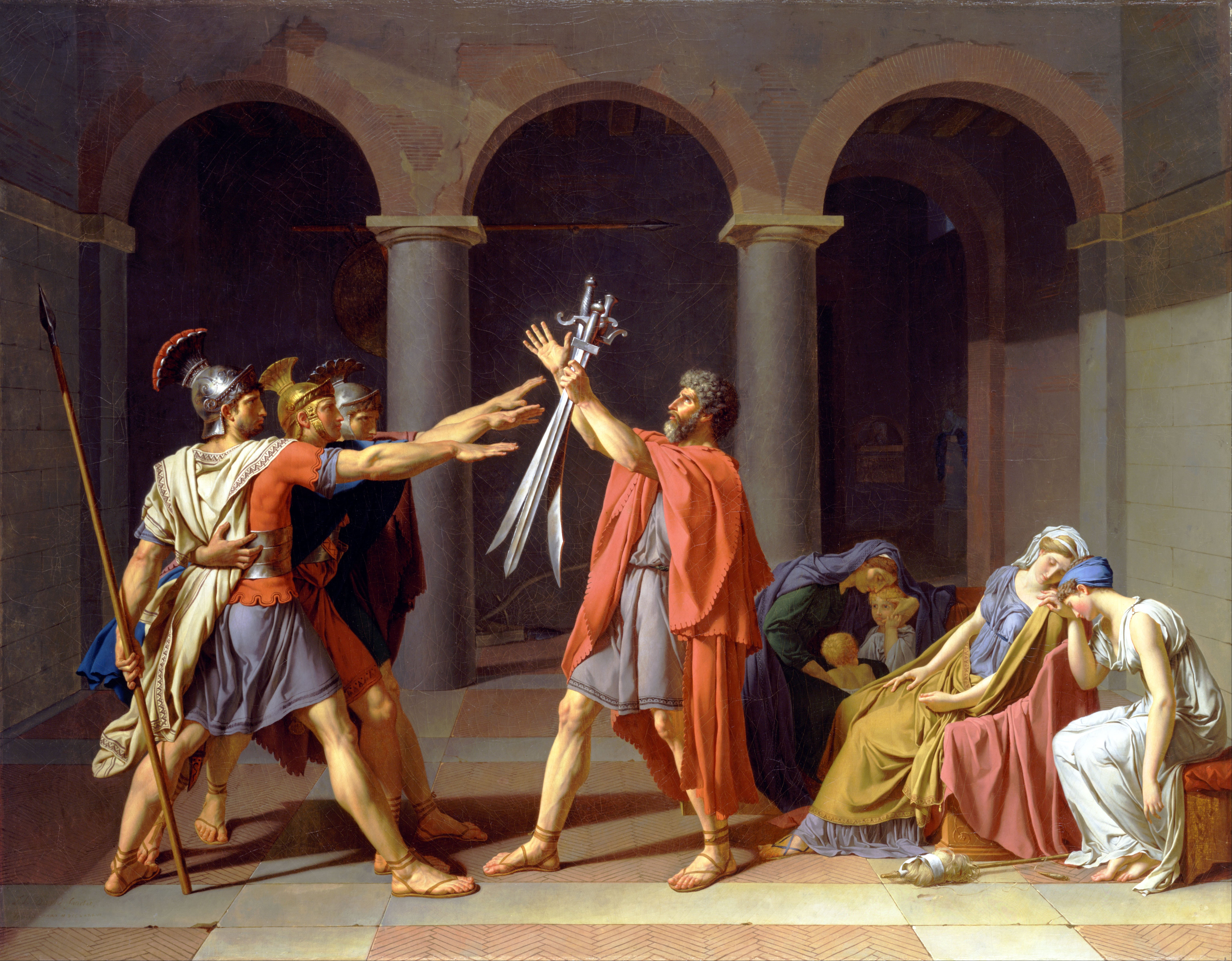 Oath of the Horatii painting
