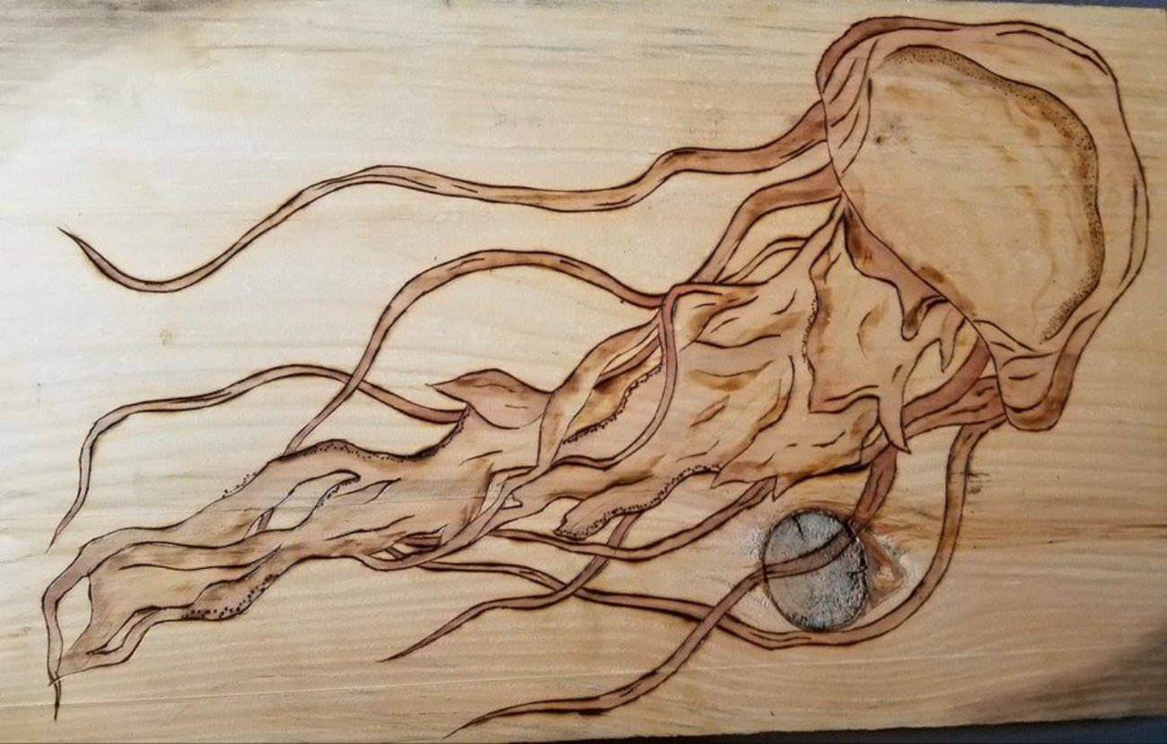 Jellyfish Wood Burn