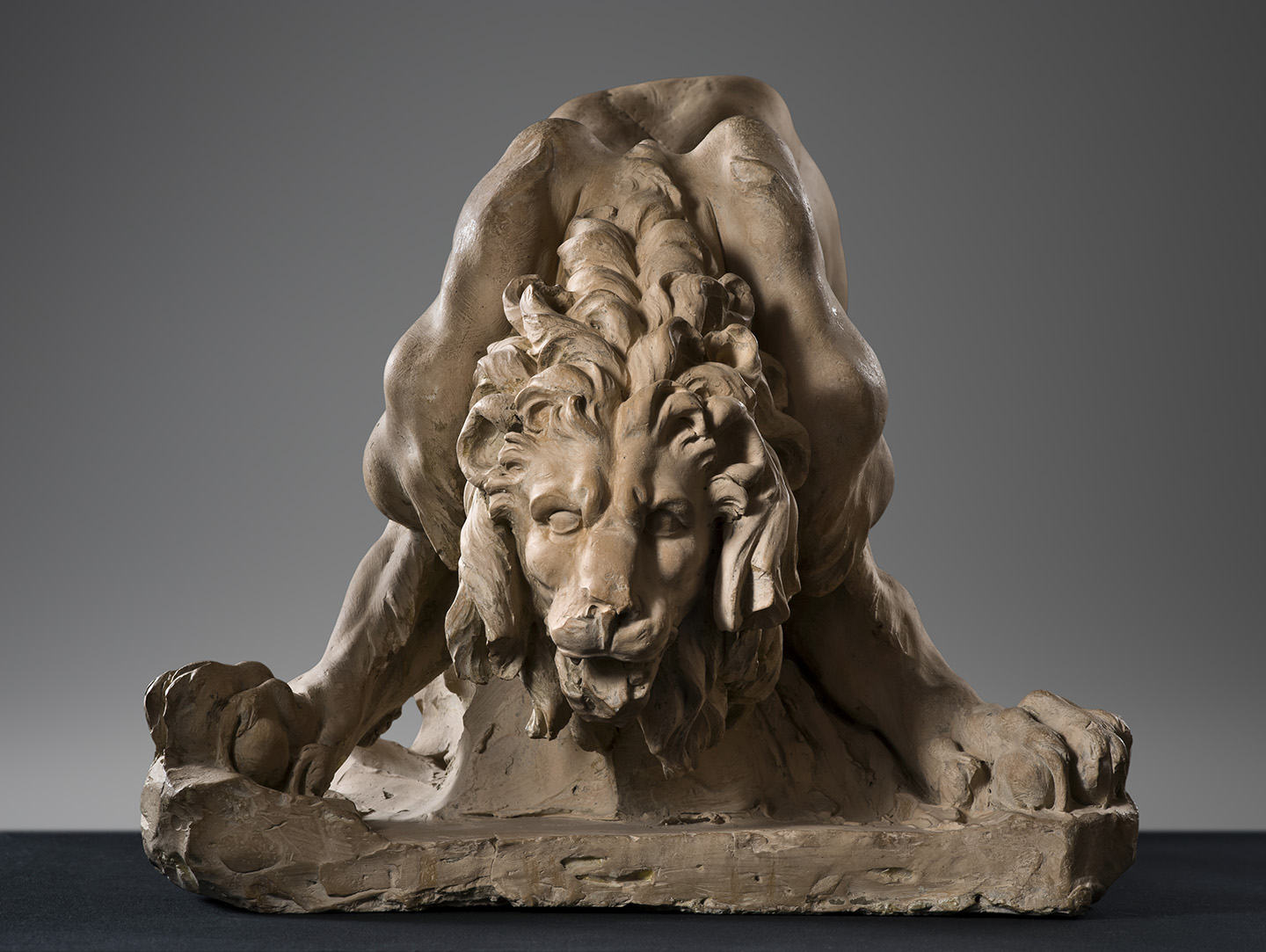 lion terracotta model