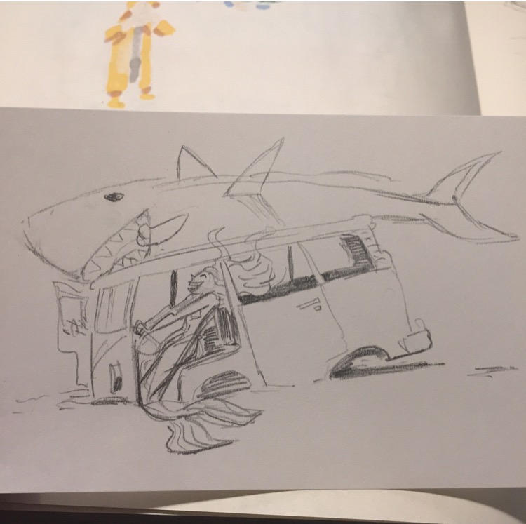 mermaid drawingsketch