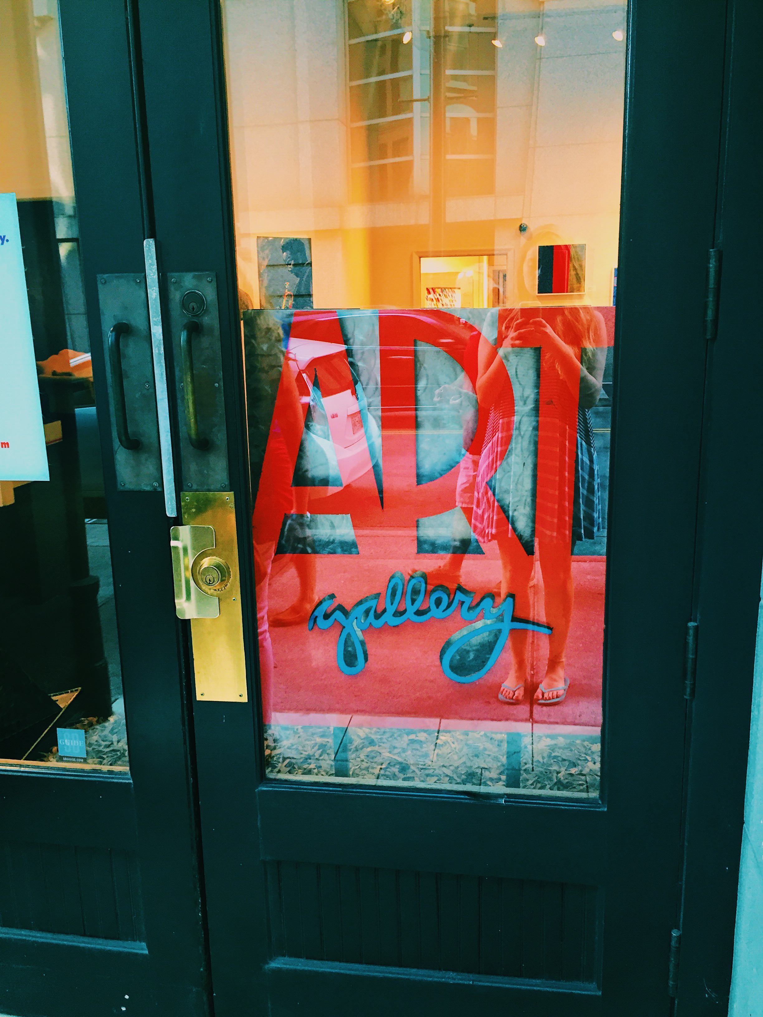Memphis art gallery door