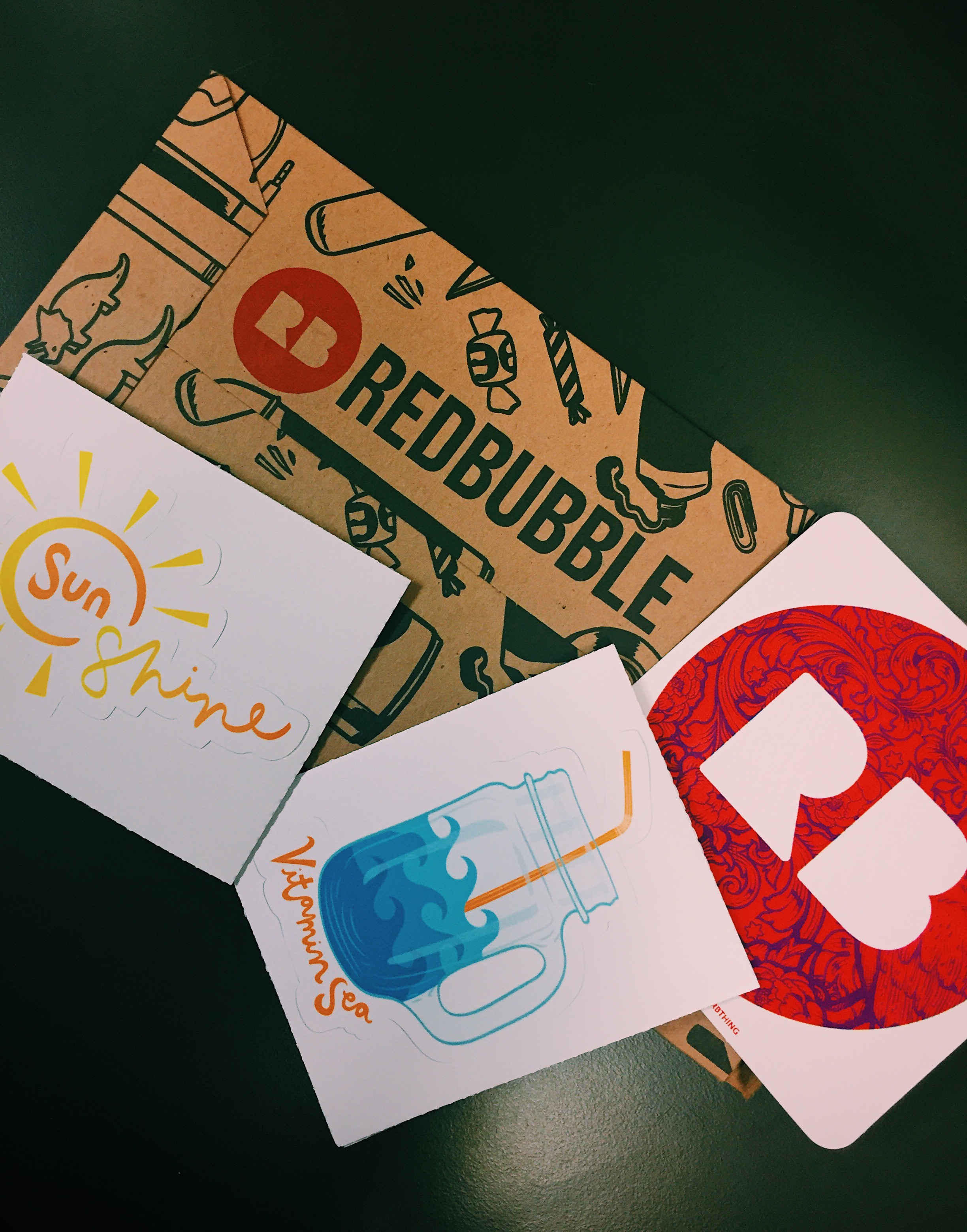 sunshine and vitamin sea sticker