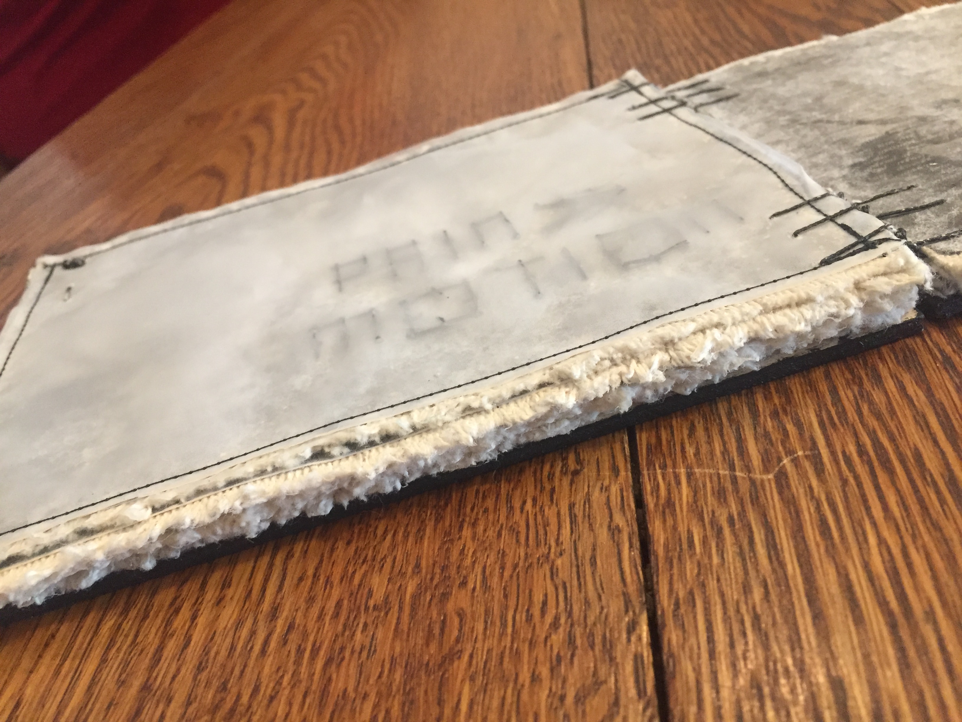 Fabric and stitching work