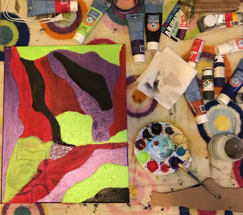 Duchamp Stoppage Inspired Painting