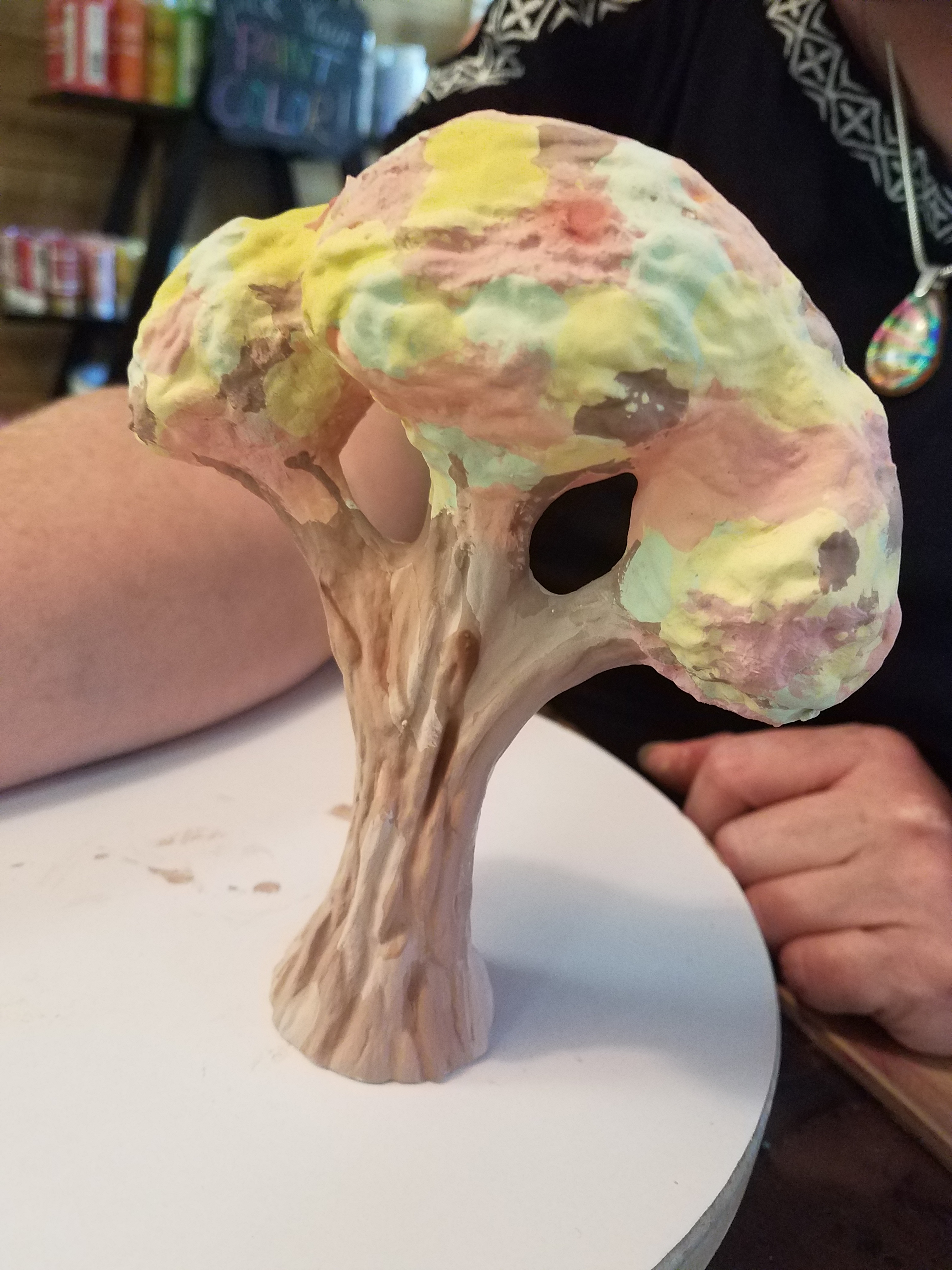 Painted tree ceramic