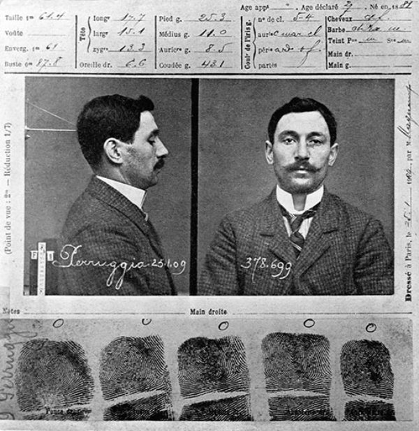 Vincenzo Peruggia's Police Record