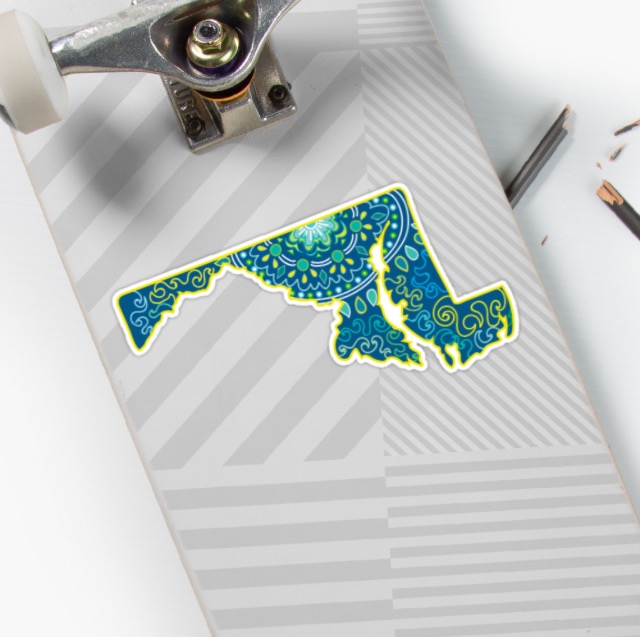 maryland shape with design inside