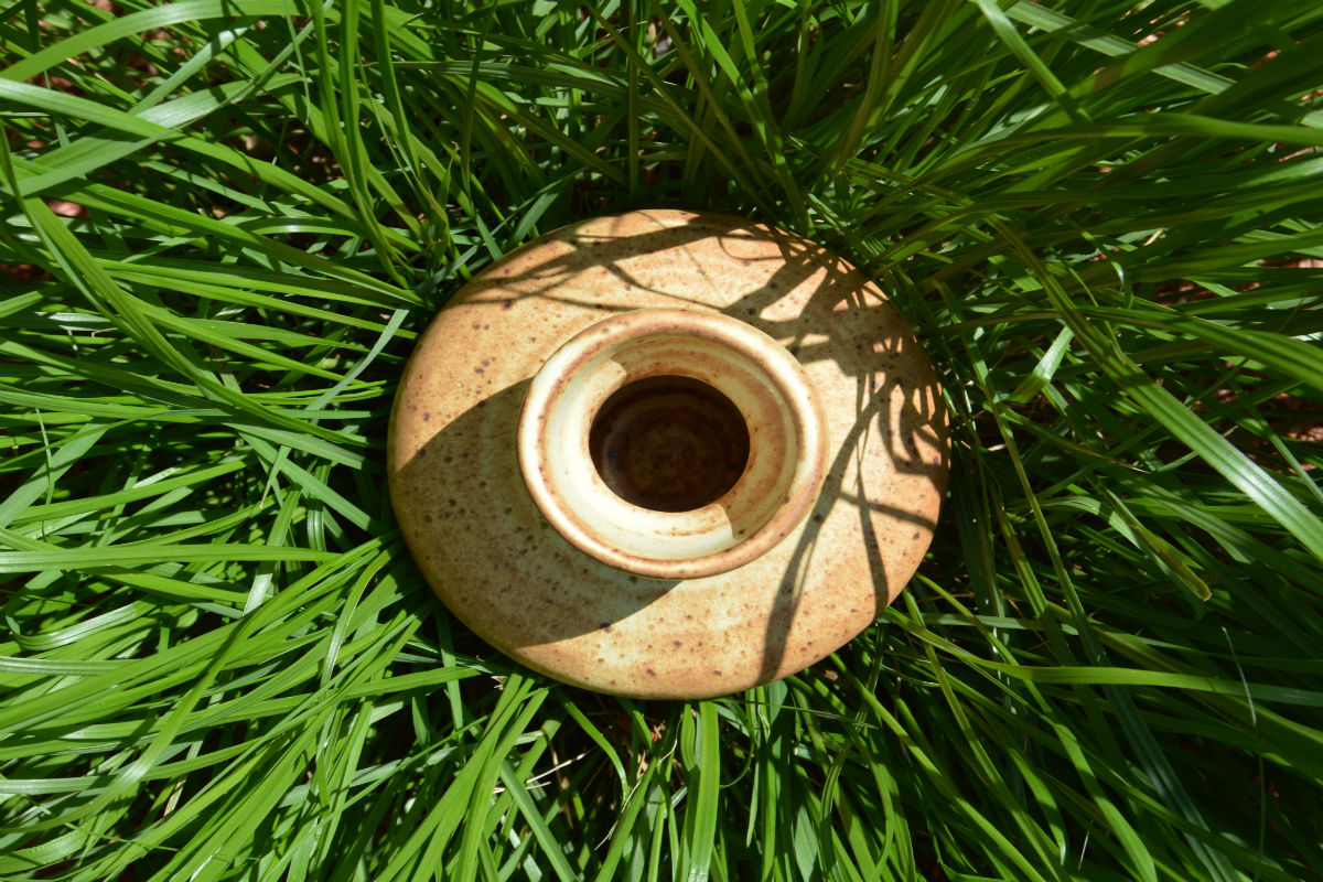 Ceramic Vase in long grass