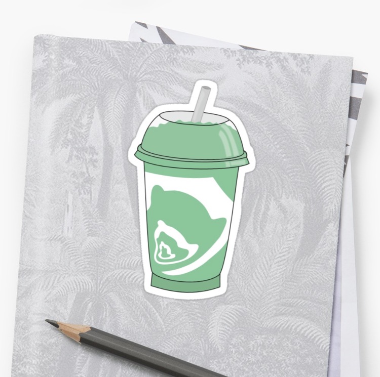 green drink sticker