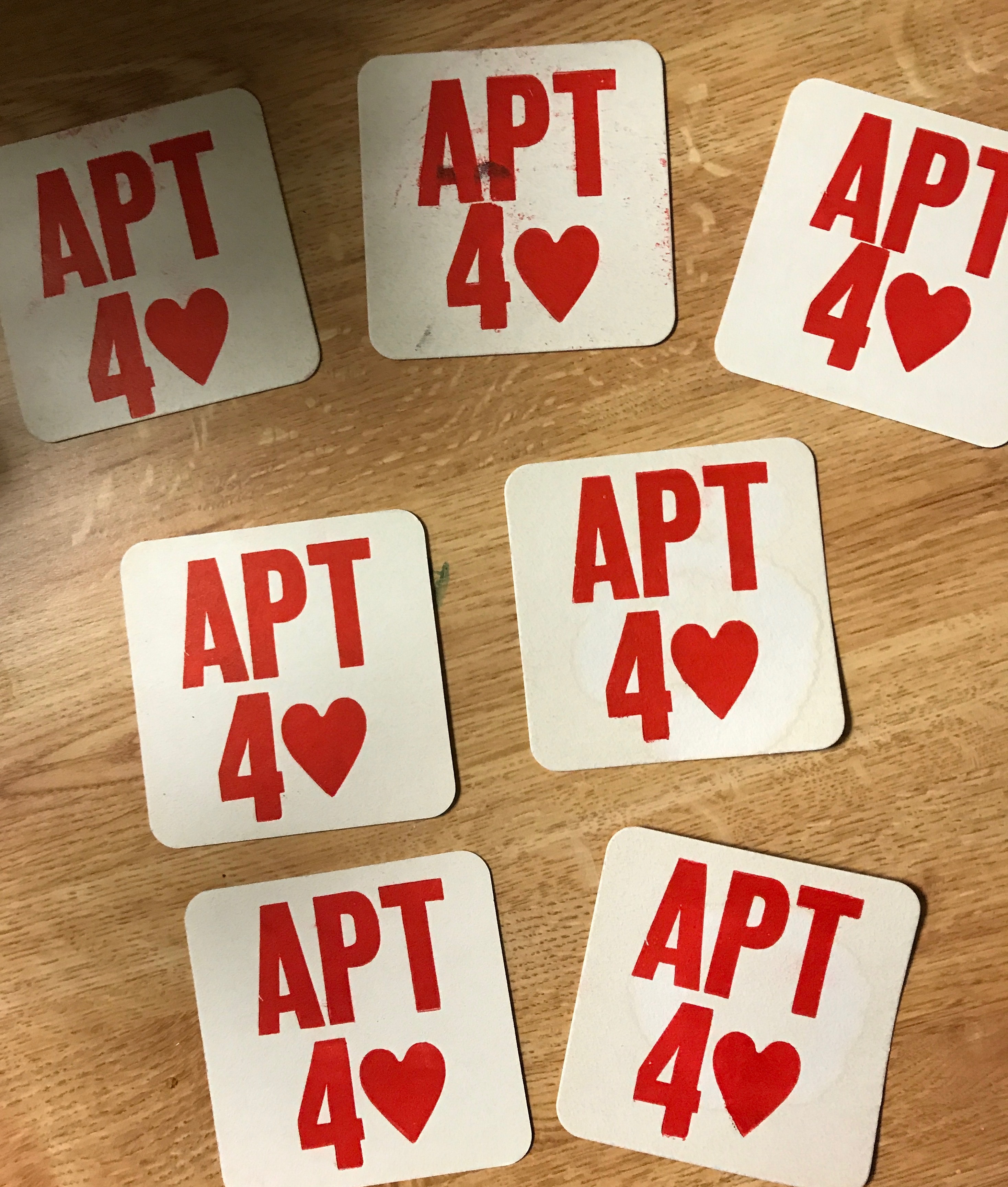 letterpress coasters
