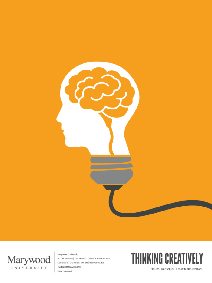 head as a lightbulb design