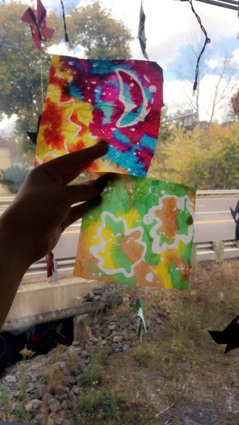 Sun and moon Batik and Leaves BAtik