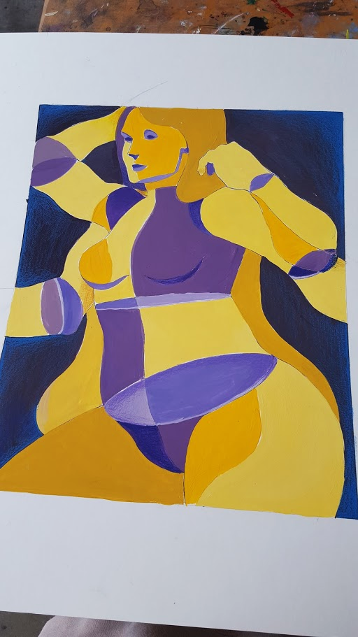 finished gouache painting