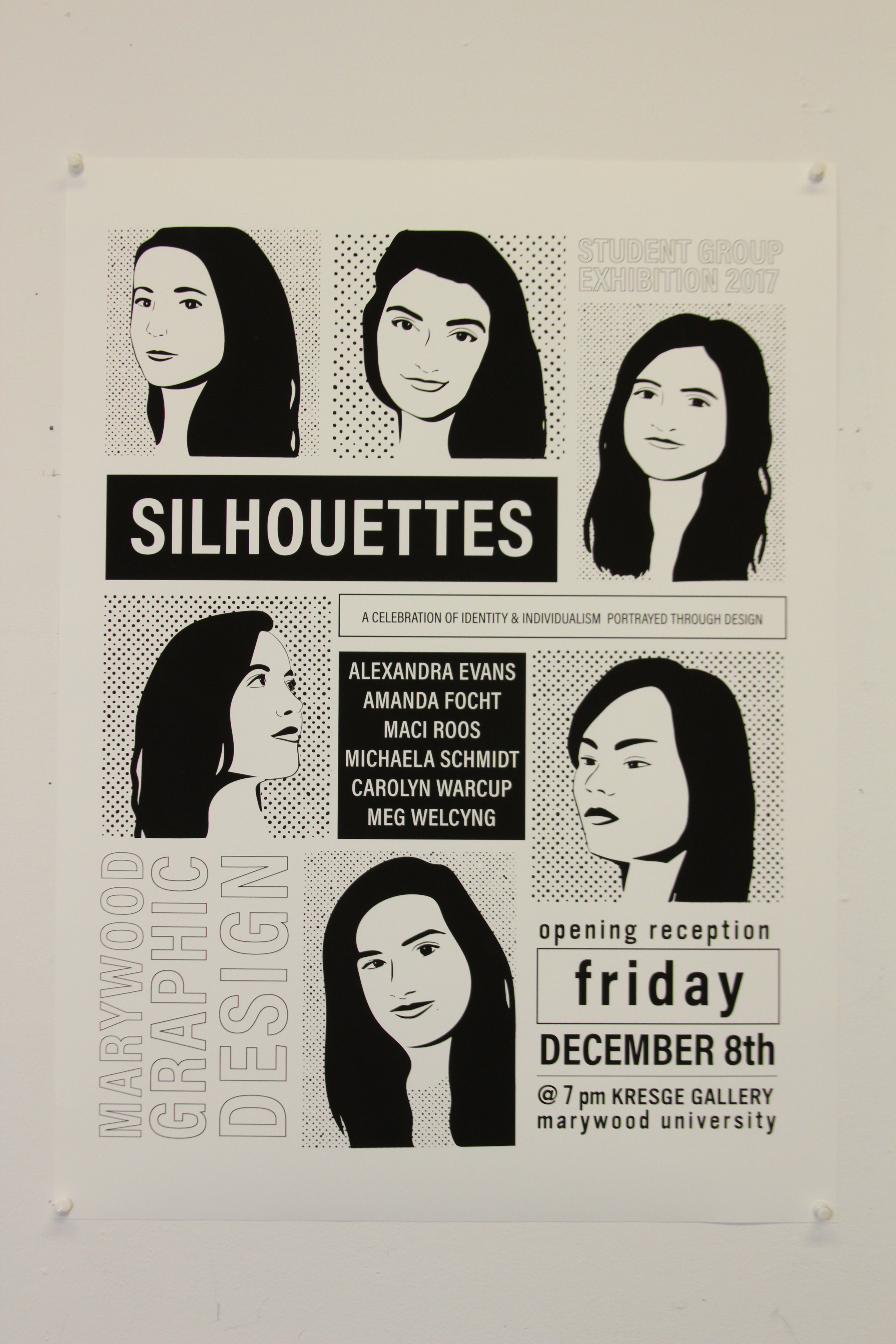 black and white poster