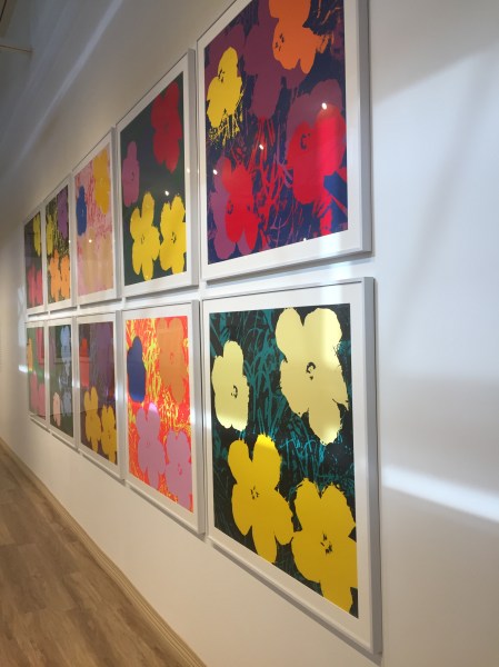 Andy Warhol colorful flower prints