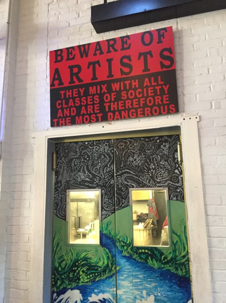 kitchen doors painting and artist quote