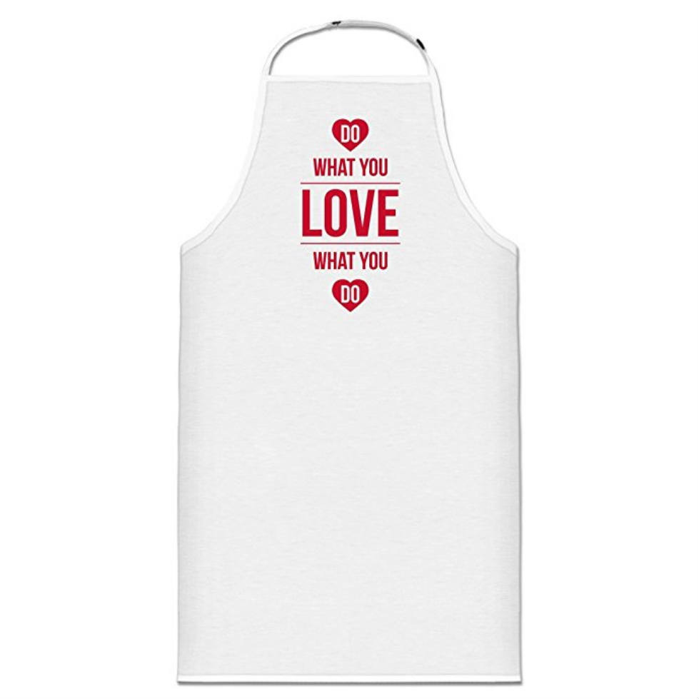 Screenshot- Shirtcity Do What You Love What You Do Cooking Apron One Size White Clothing