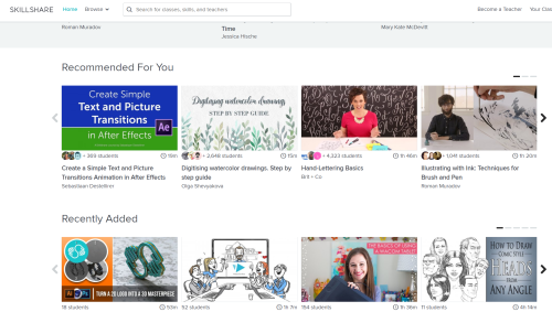 skillshare screenshot