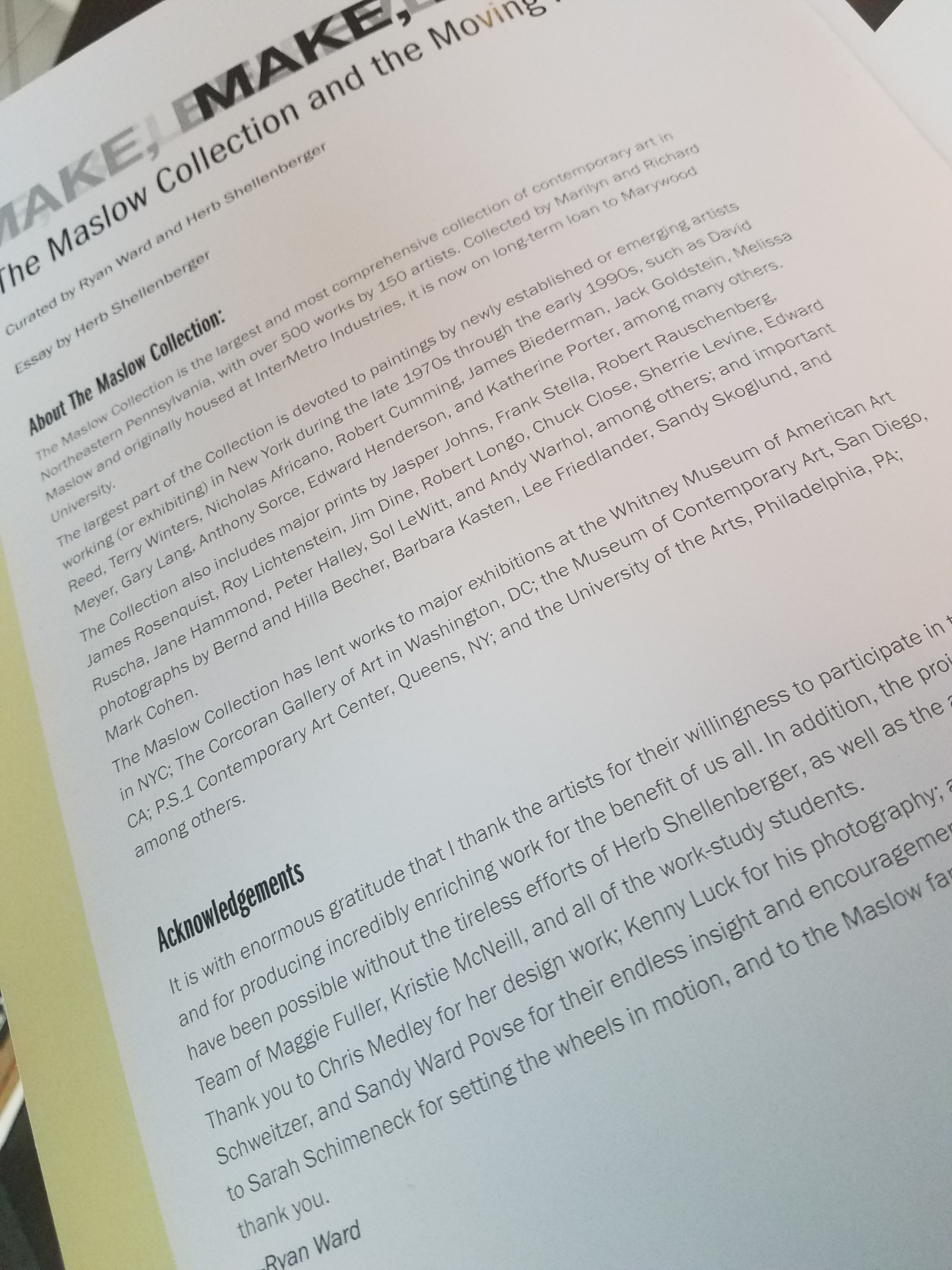 art catalog pages