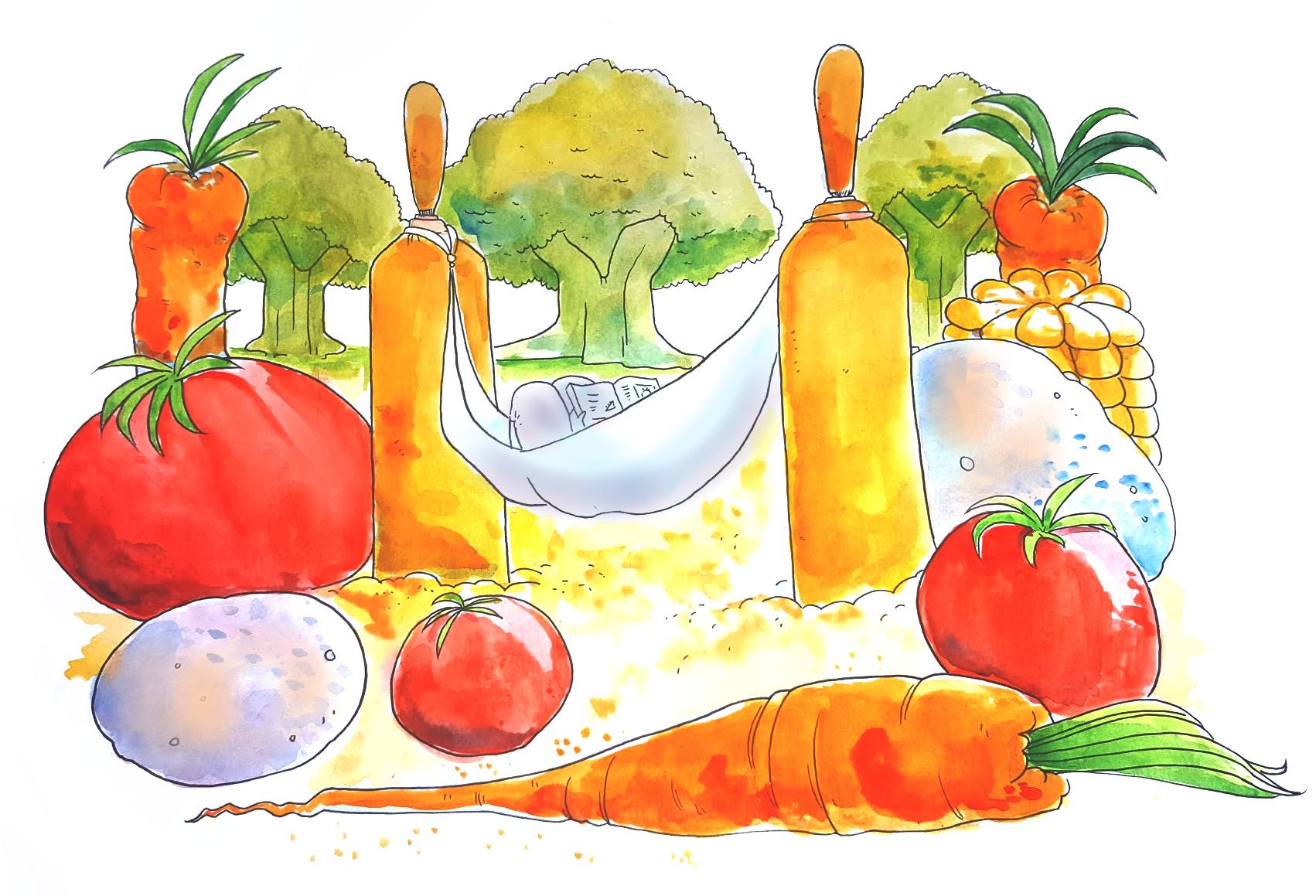 Hammock and rolling pin prompts